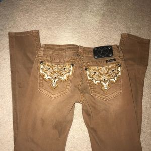 Miss me Tan skinny Jeans size 27